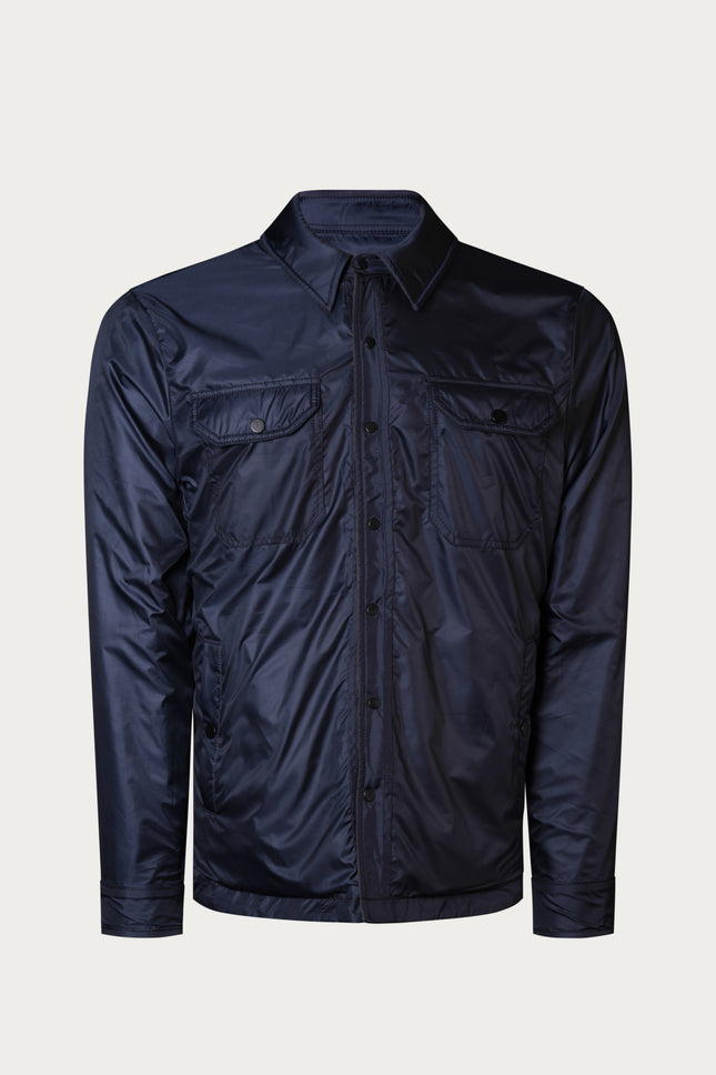 Reversible Multi Pocket Wind Jacket - Navy - Ron Tomson
