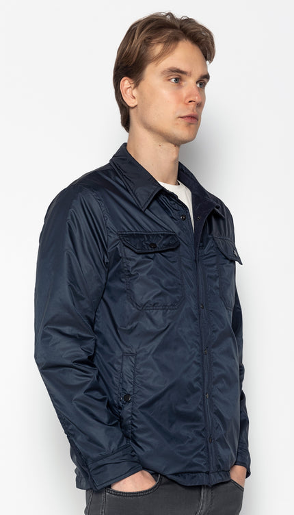 Reversible Multi Pocket Wind Jacket - Navy - Ron Tomson