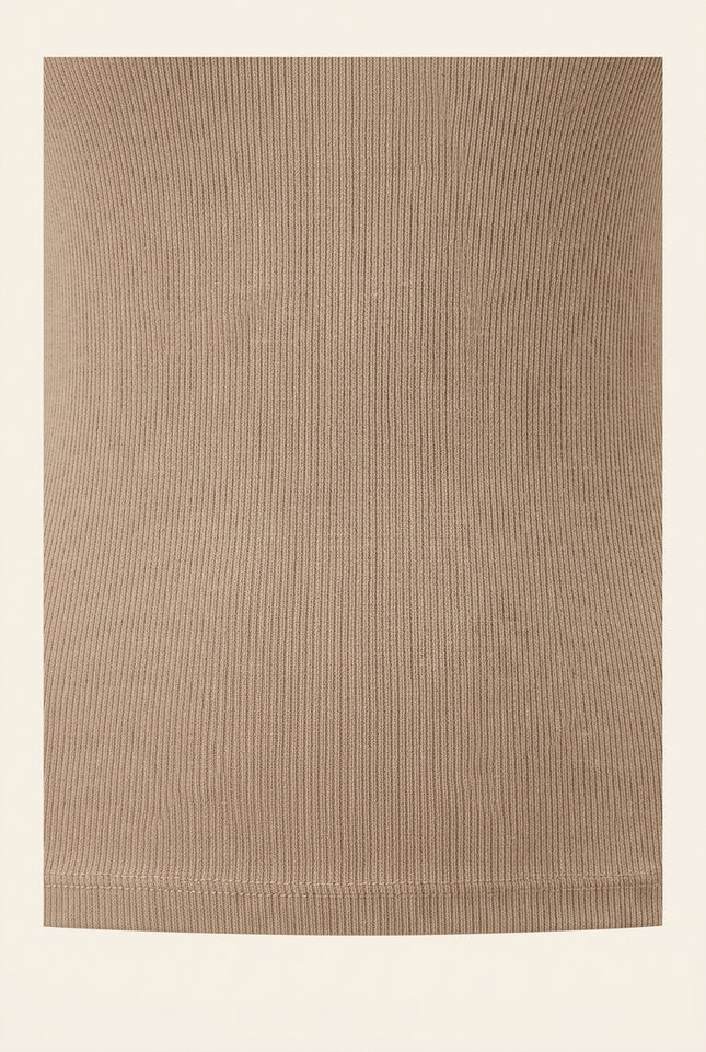 Ribbed Cotton Tank Top - Vizon - Detail