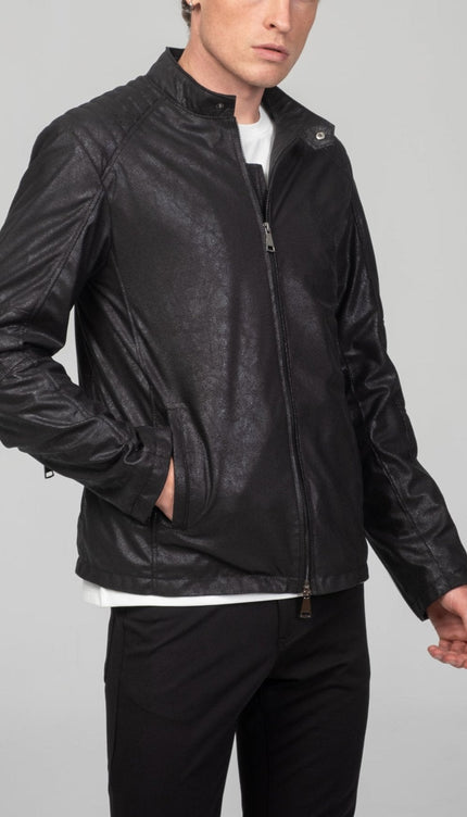 Rider Motto Jacket - Black - Ron Tomson