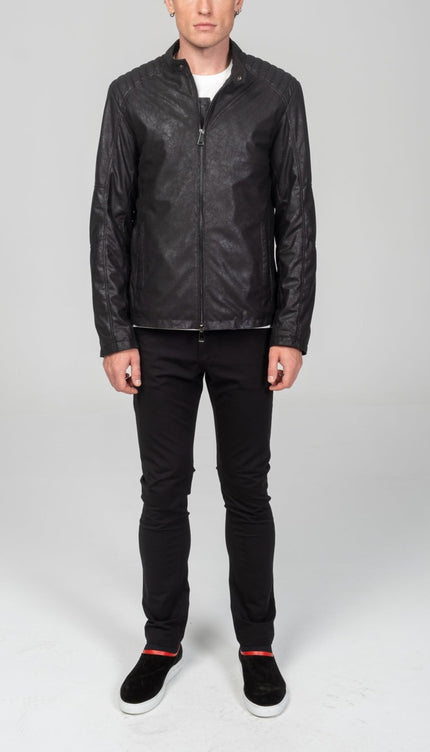 Rider Motto Jacket - Black - Ron Tomson