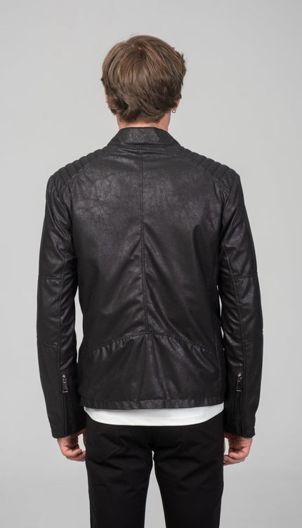 Rider Motto Jacket - Black - Ron Tomson