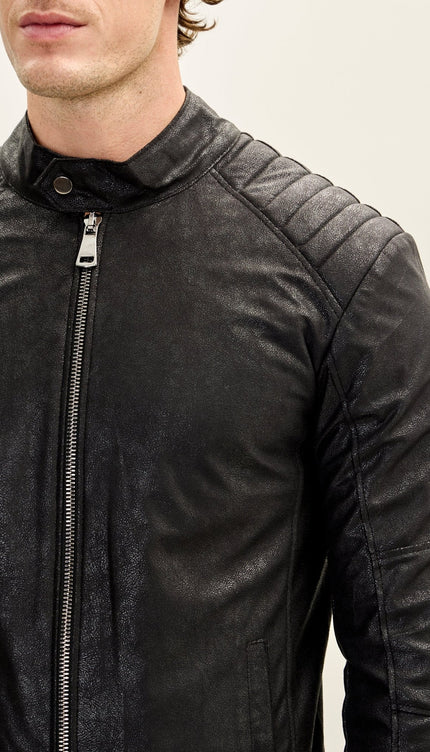 Rider Motto Jacket - Black - Ron Tomson