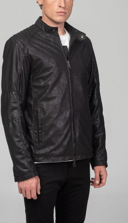 Rider Motto Jacket - Black - Ron Tomson