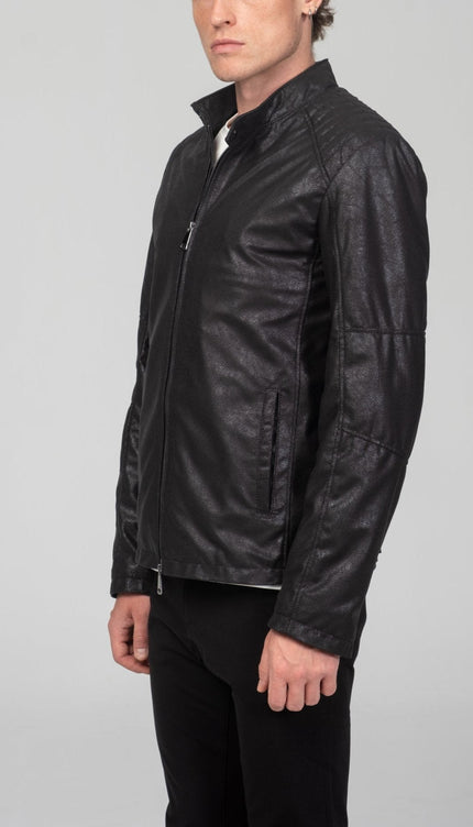 Rider Motto Jacket - Black - Ron Tomson