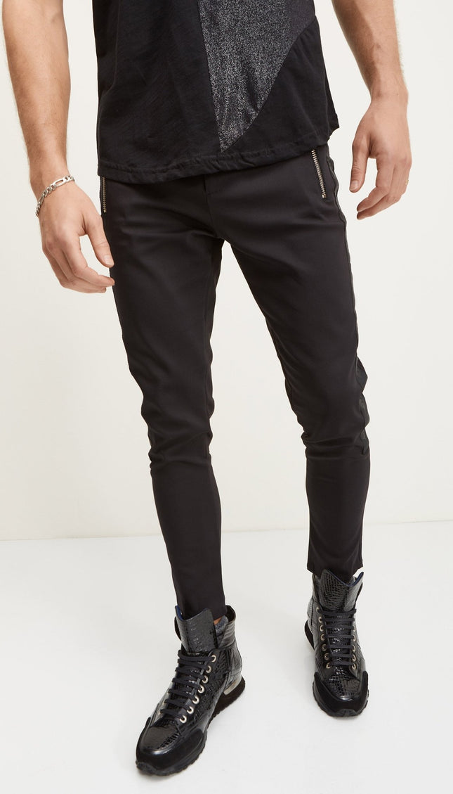 Rt's #10 Gauge Ykk Track Pants - Black - Ron Tomson