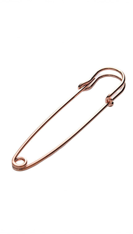 Safety Pin Collar Bar - Rose Gold - Ron Tomson