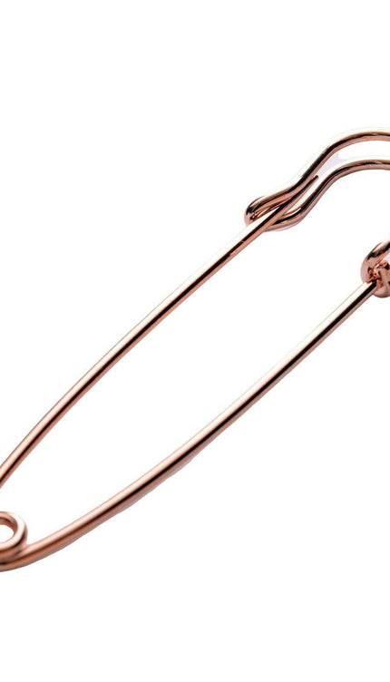 Safety Pin Collar Bar - Rose Gold - Ron Tomson