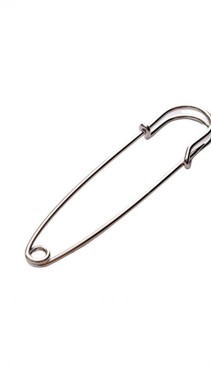 Safety Pin Collar Bar - Silver - Ron Tomson