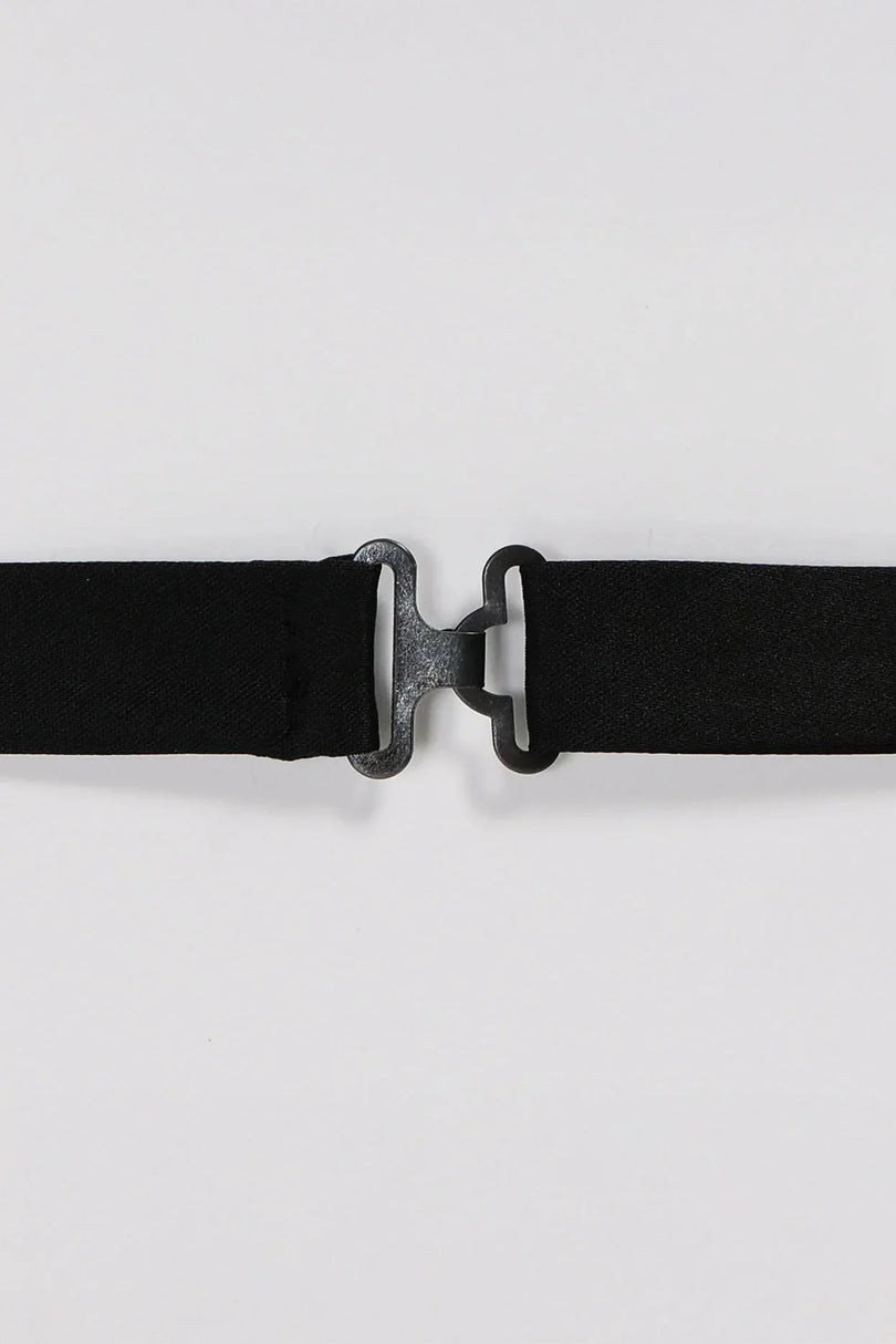 Sateen Pre - Tied Bow Tie - Gold Black - Ron Tomson