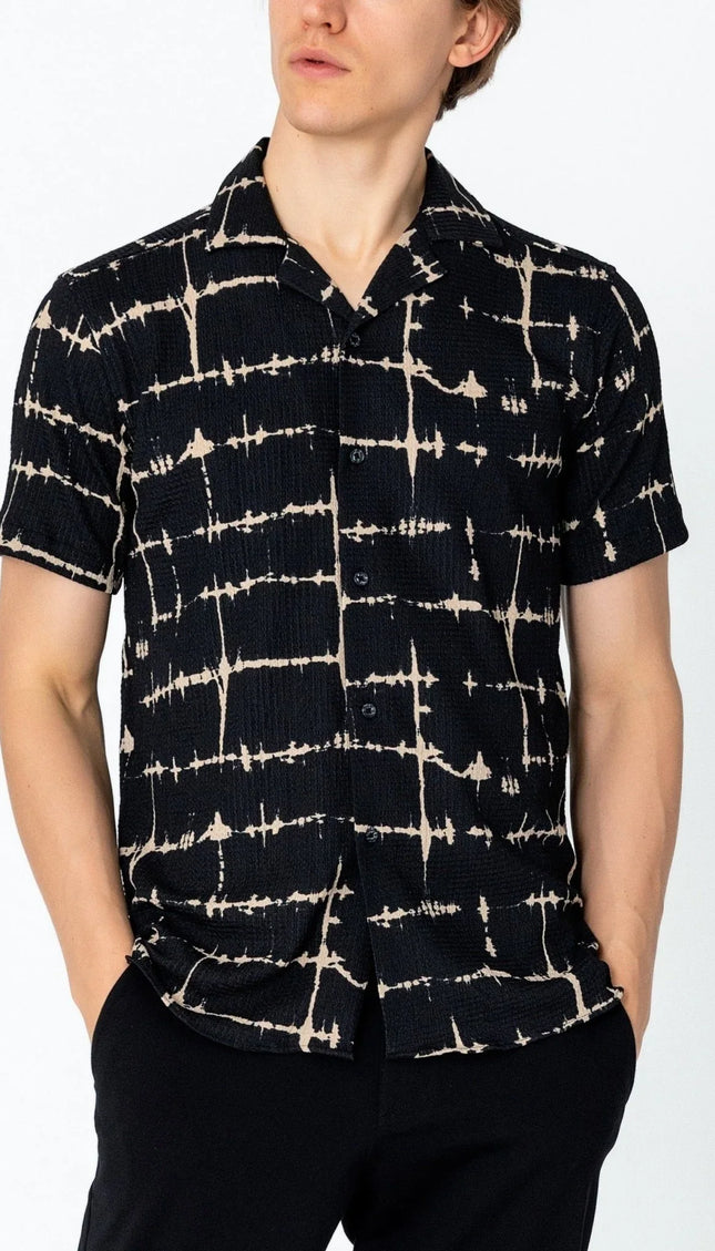 Short Sleeve Shirt - Black - Ron Tomson