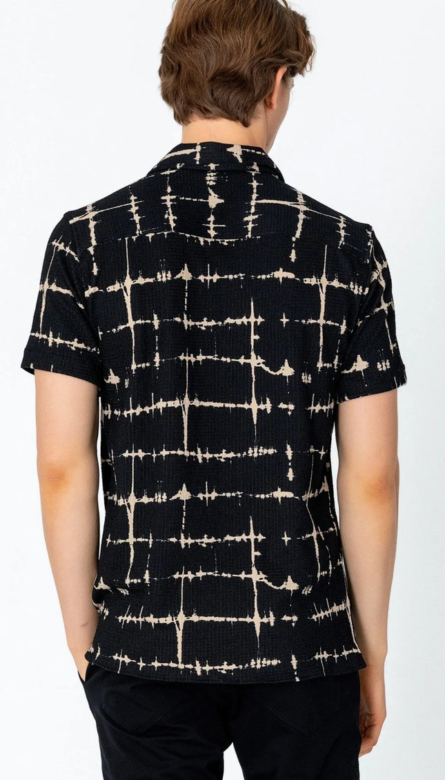 Short Sleeve Shirt - Black - Ron Tomson