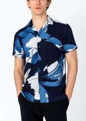 Short Sleeve Shirt - Blue - Ron Tomson