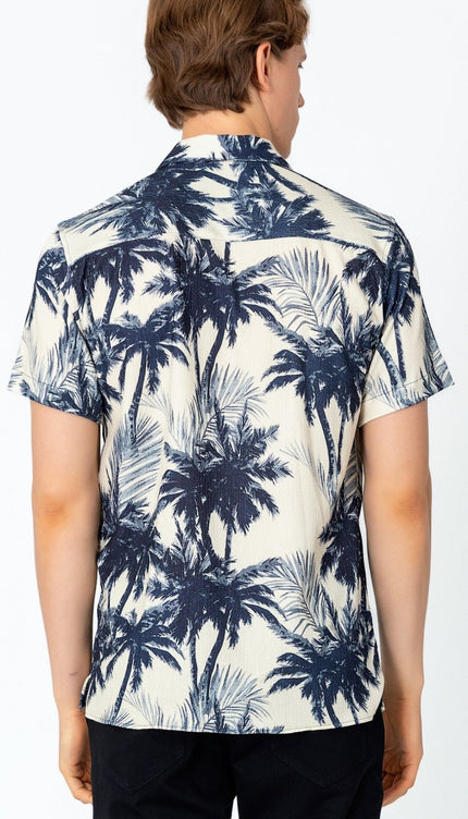 Short Sleeve Shirt - Palm - Ron Tomson