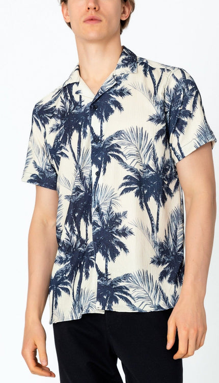 Short Sleeve Shirt - Palm - Ron Tomson