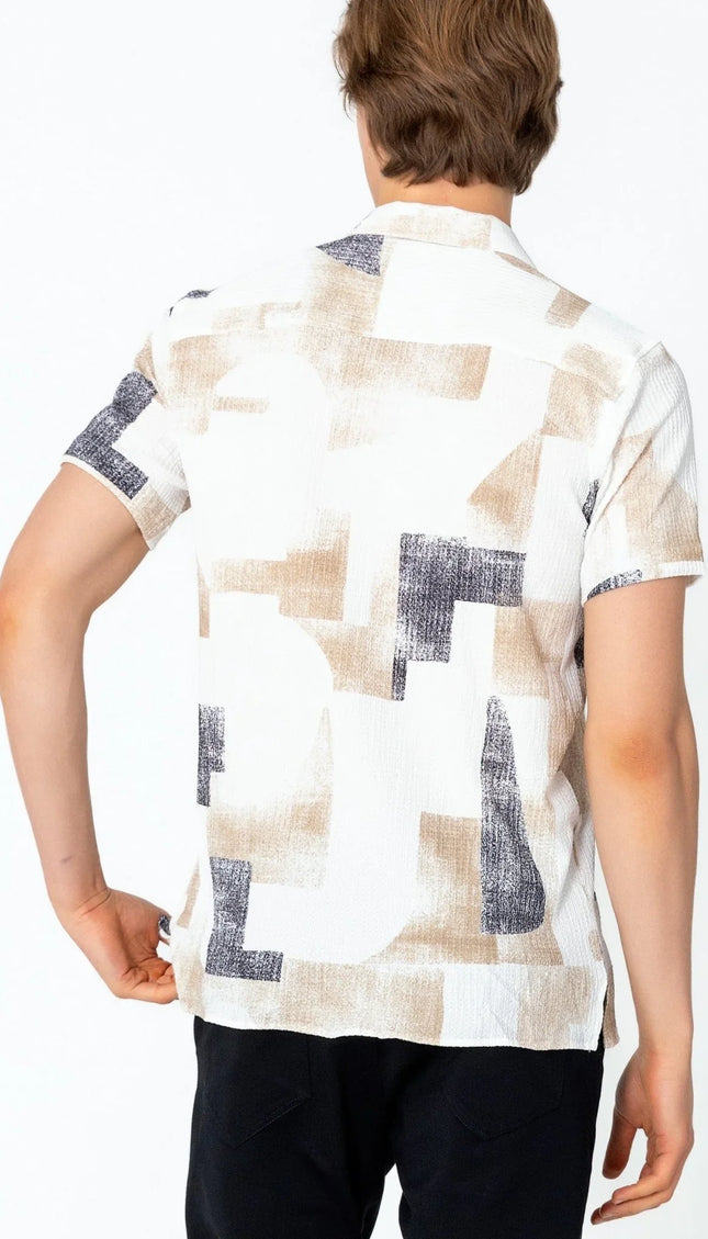 Short Sleeve Shirt - Stone Black - Ron Tomson