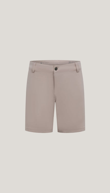Side Pocket Lightweight Shorts - Beige - Ron Tomson