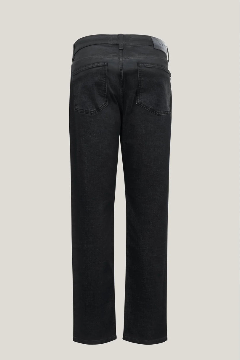 Side Waxed Tapered Jeans - Grey - Ron Tomson