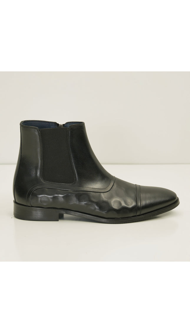 Side Zip Chelsea Boots - Black - Ron Tomson