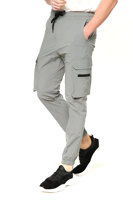 Side Zip - Pocket Track Pants - Teal - Ron Tomson