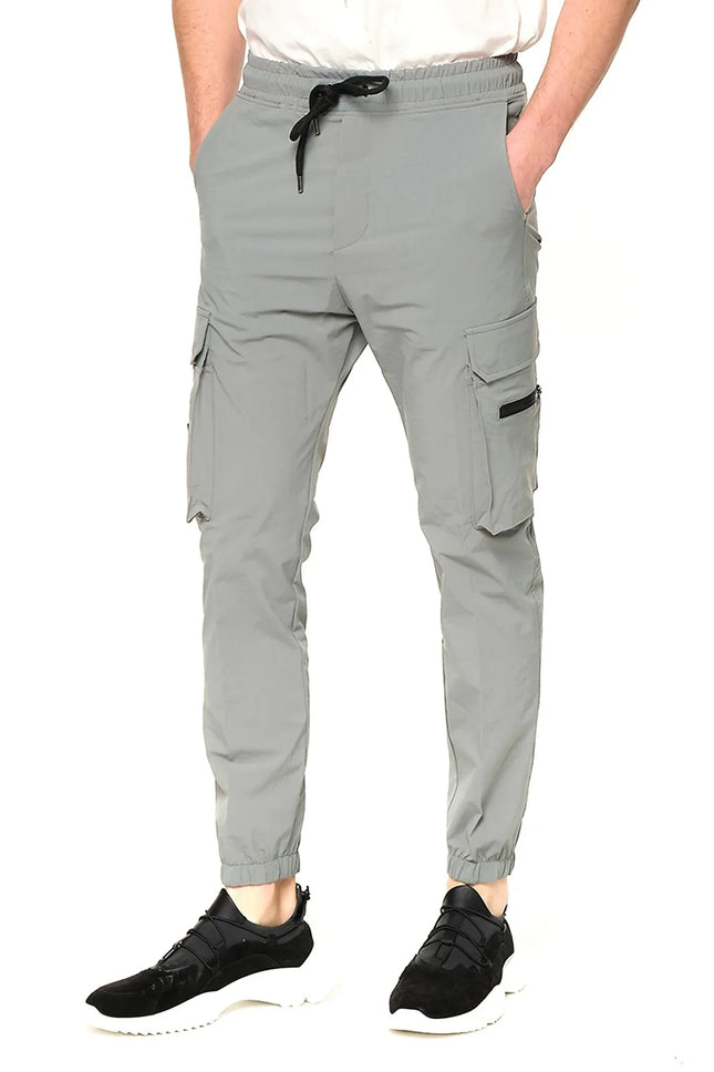 Side Zip - Pocket Track Pants - Teal - Ron Tomson