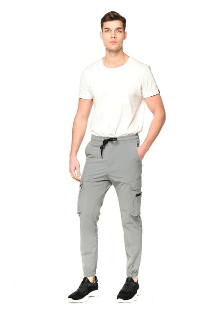 Side Zip - Pocket Track Pants - Teal - Ron Tomson