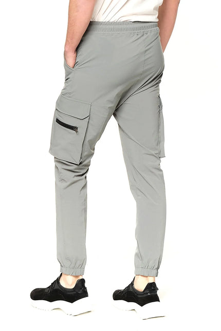 Side Zip - Pocket Track Pants - Teal - Ron Tomson