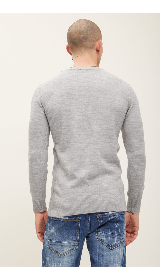 Signs Sweater - Grey - Ron Tomson