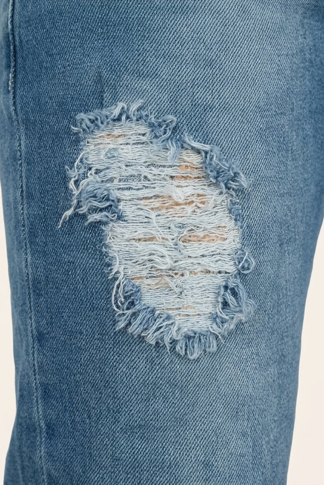 Skinny Fit Jeans - Light Blue - Detail
