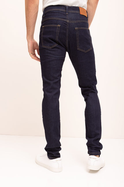 Sleek Tapered Jeans - Dark Blue - Ron Tomson