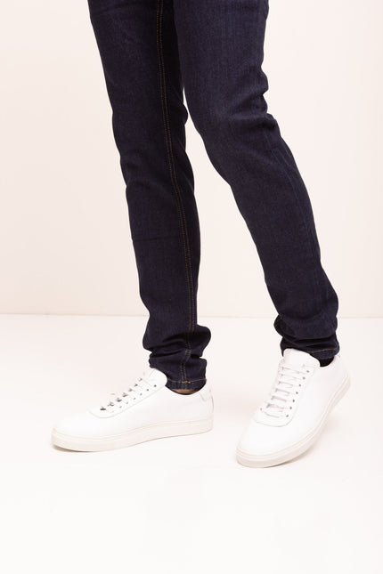 Sleek Tapered Jeans - Dark Blue - Ron Tomson