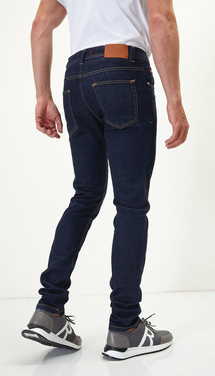 Sleek Tapered Jeans - Dark Blue - Ron Tomson