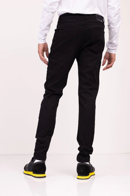 Slim Cut Everyday Denim Jeans - Black - Ron Tomson