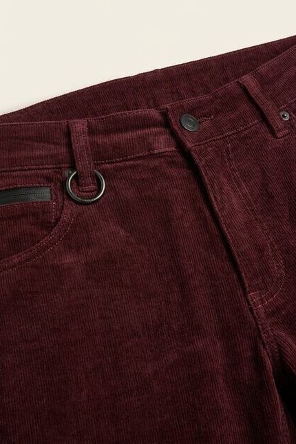 Slim Fit Corduroy Jeans - Wine - Detail