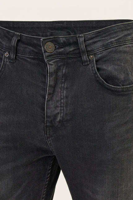 Slim Fit Jeans - Black - Detail