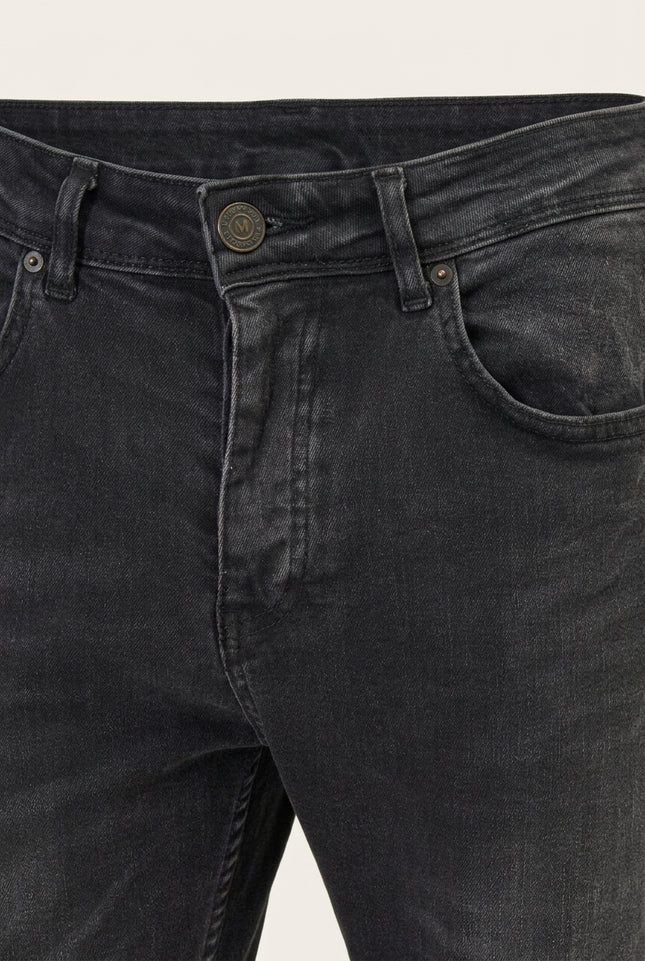 Slim Fit Jeans - Black - Detail