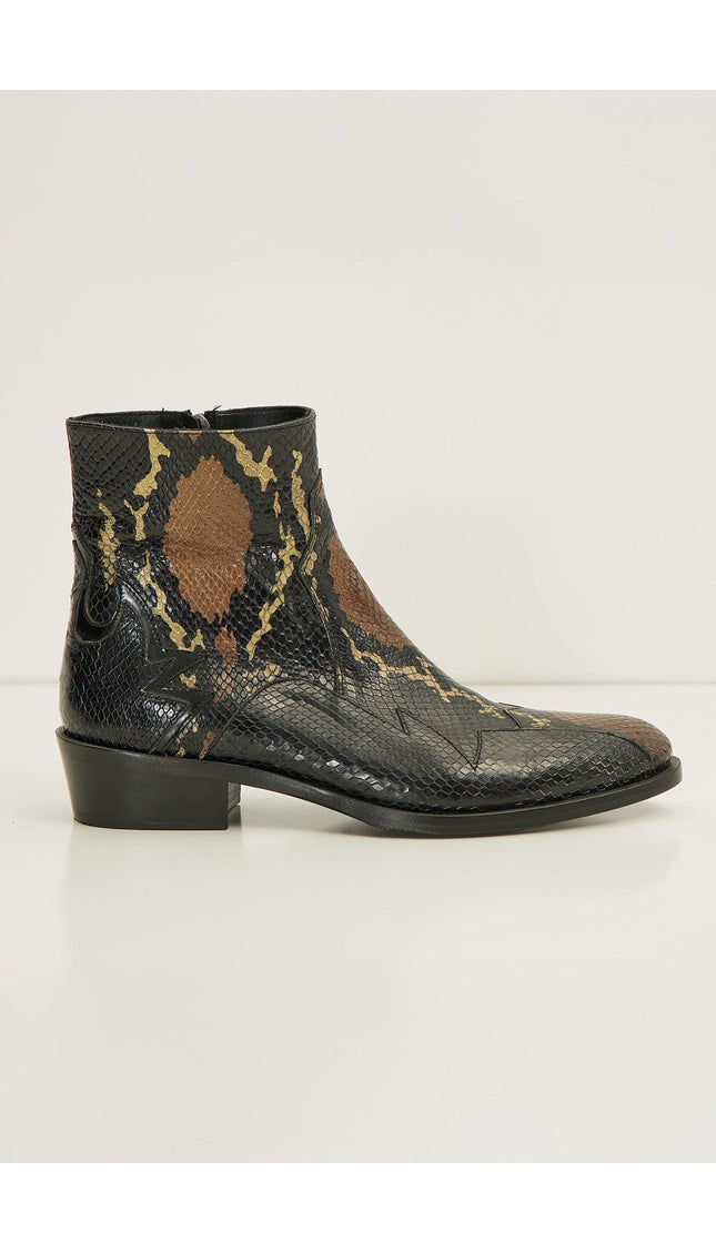Leather Chelsea Boots Bottines Snake Chelsea Boots Bottines