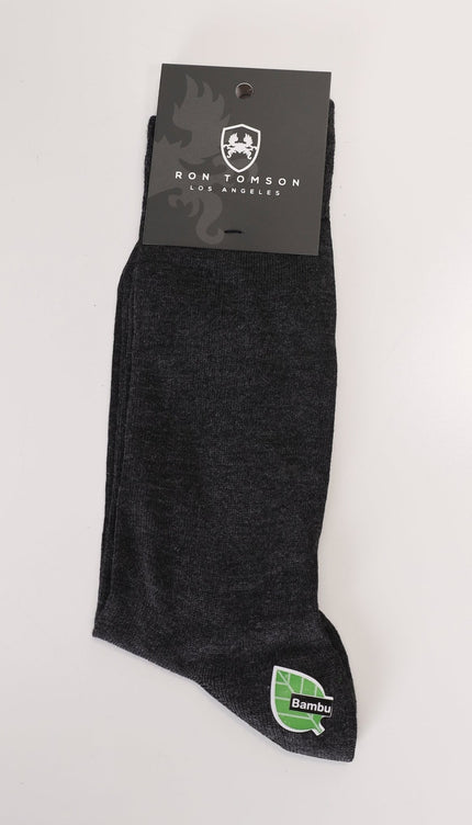 Solid Anthracite Sock - Ron Tomson