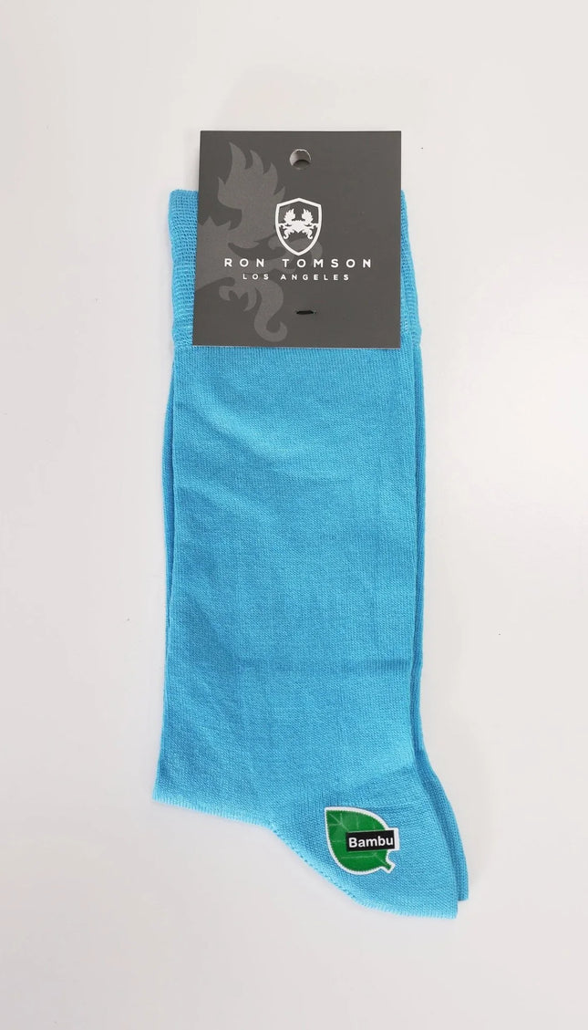 Solid Blue Sock - Ron Tomson