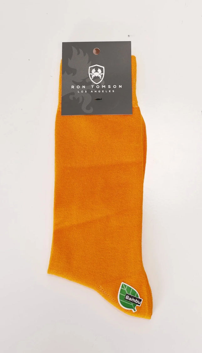 Solid Mustard Sock - Ron Tomson