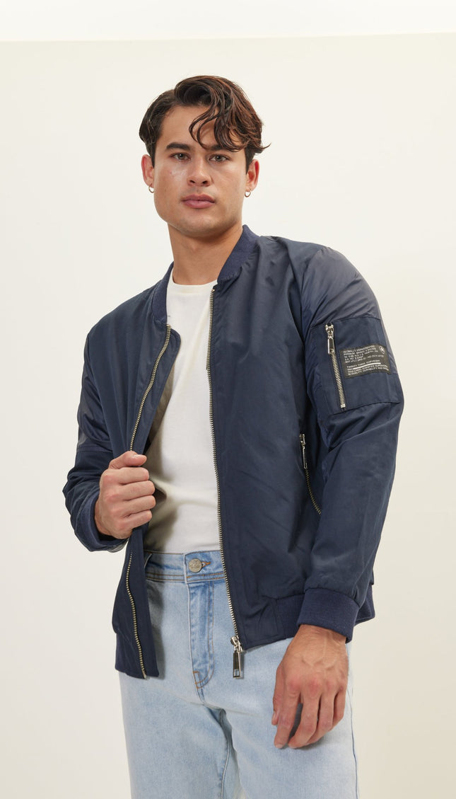 Spring Sports Jacket - Navy - Ron Tomson