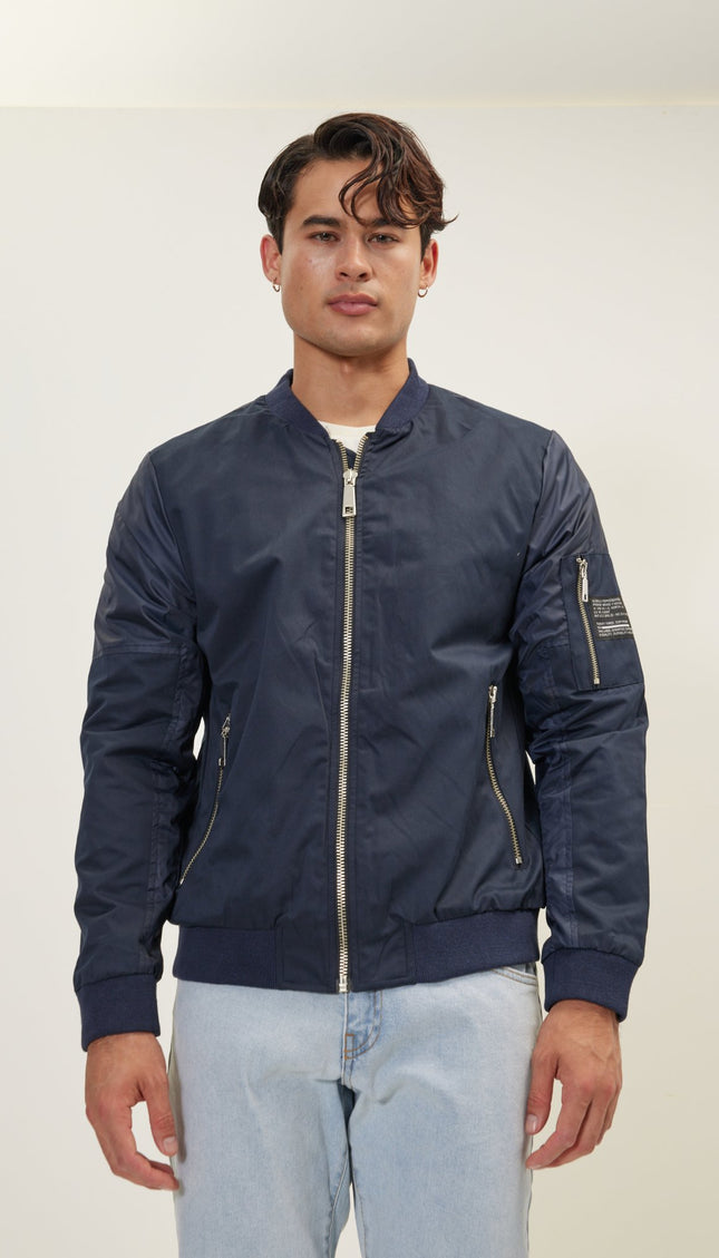 Spring Sports Jacket - Navy - Ron Tomson