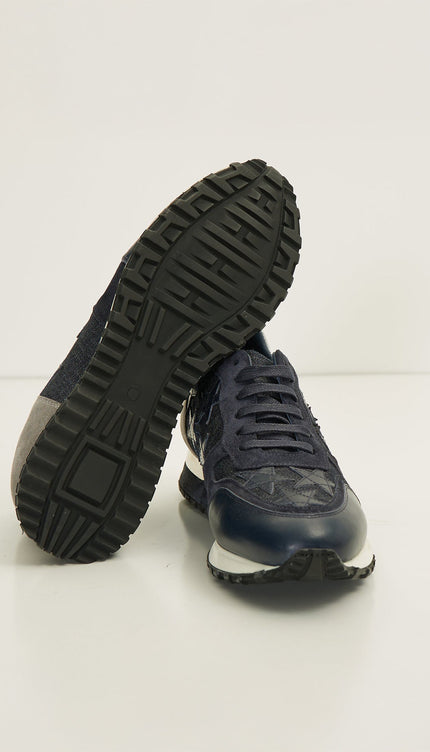 Star Denim Sneakers - Black Navy - Ron Tomson