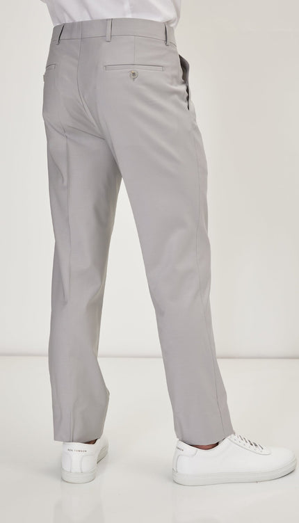 Super 120S Merino Wool Single Breasted Suit - Smoke Grey - Ron Tomson
