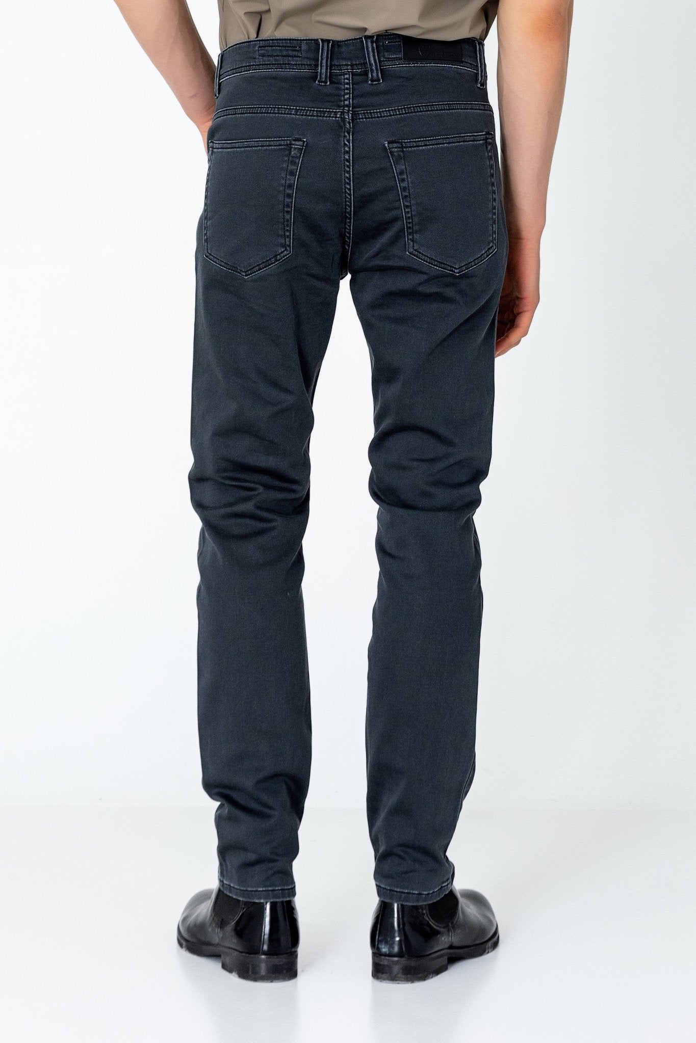 Super Soft 5-pocket Style Pants - Anthracite - Ron Tomson