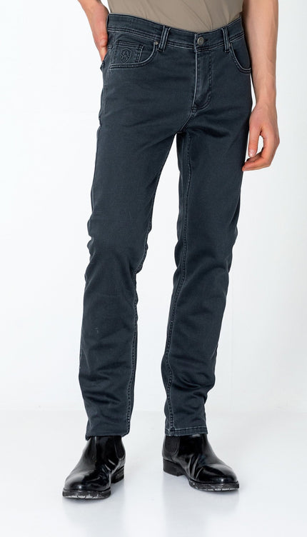 Super Soft 5-pocket Style Pants - Anthracite - Ron Tomson