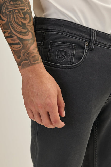 Super Soft 5 - pocket Style Pants - Anthracite - Ron Tomson