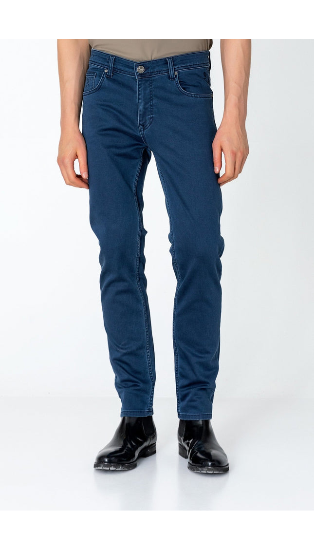 Super Soft 5-pocket Style Pants - Dark Navy - Ron Tomson