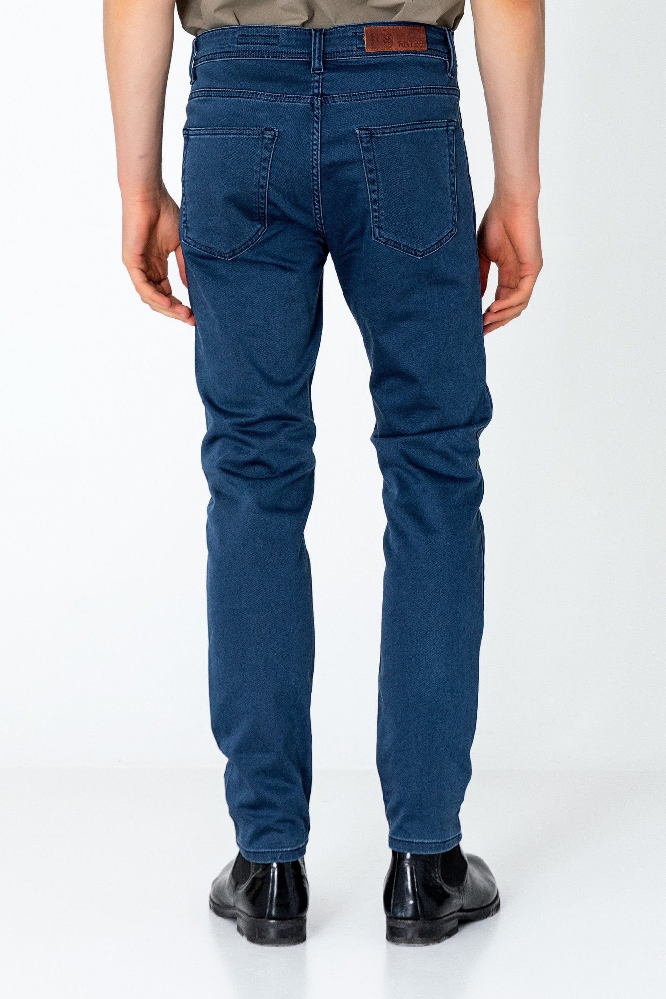 Super Soft 5-pocket Style Pants - Dark Navy - Ron Tomson
