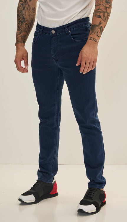 Super Soft 5 - pocket Style Pants - Dark Navy - Ron Tomson